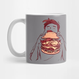 Burger set meat cutlet in a bun Mug